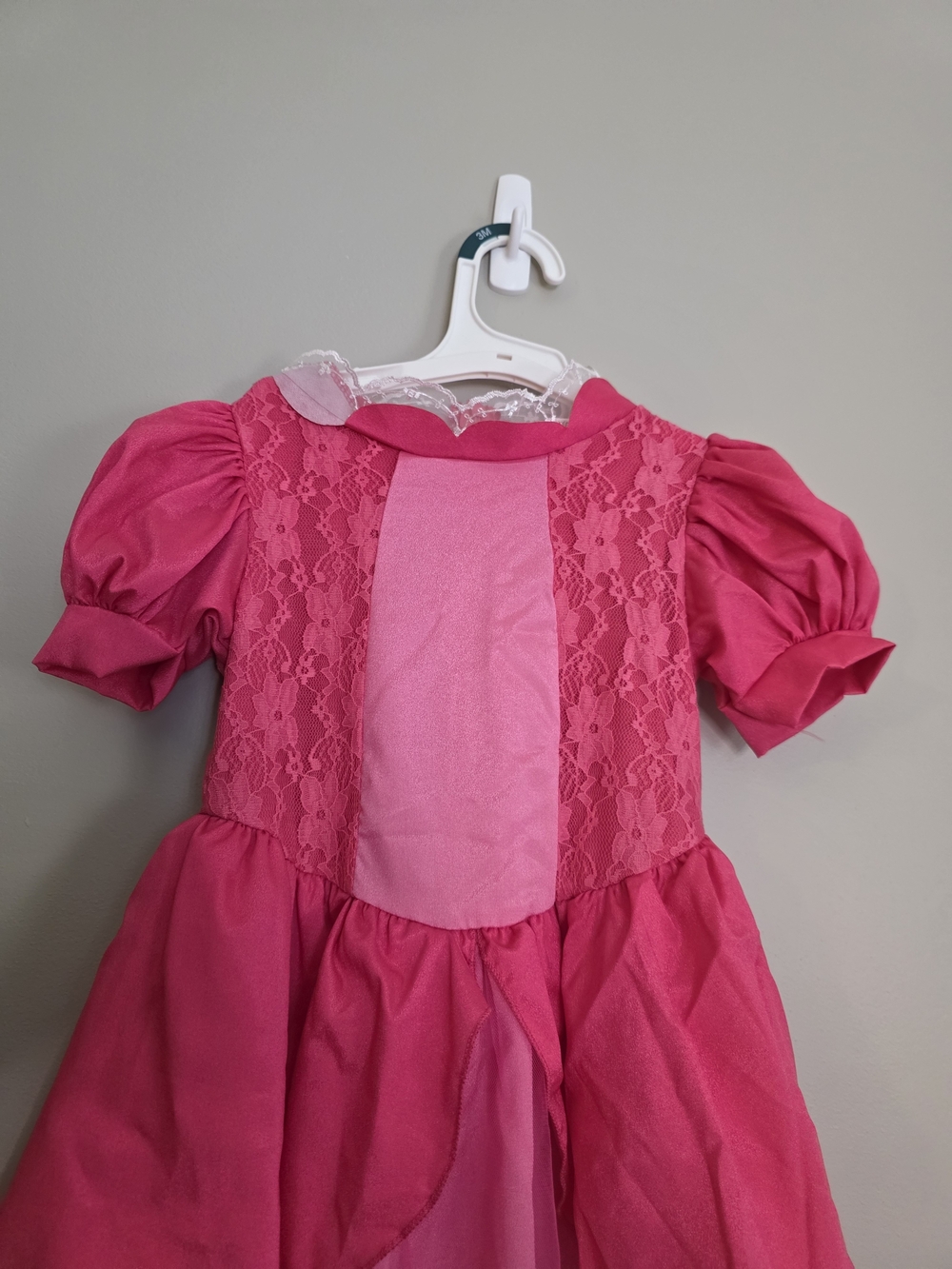 Girls Pink Lace Princess Costume Dress